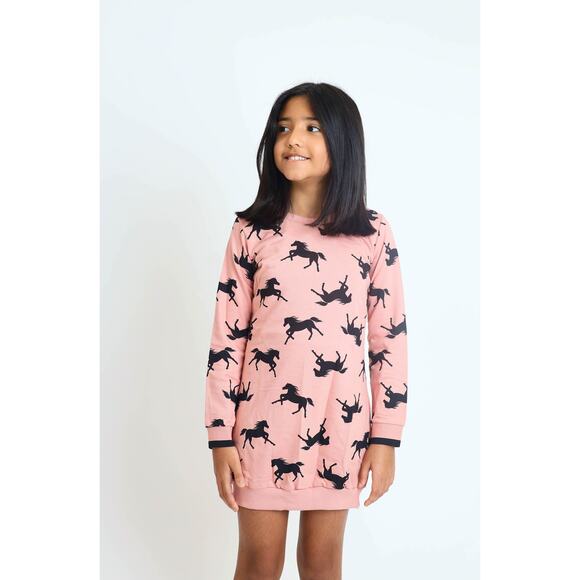 Sweater Pink  and Black Dress size 10 - Picture 1 of 8